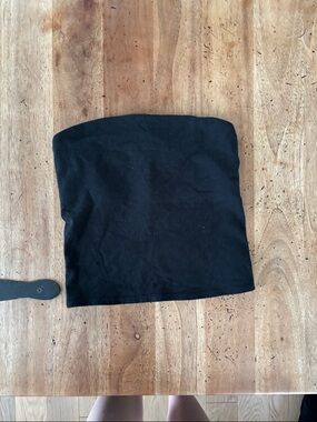 Black Strapless Tube Top